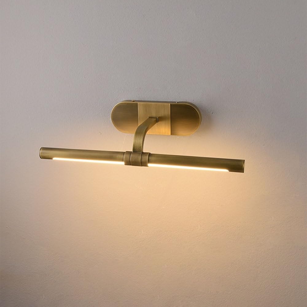 Kinkiet Antyczna lampa z brązu lustrem, obraz olejny, wypełnienie światłem, korytarz, przedpokój, łazienka, biblioteka, galeria Lampa ścienna do łazienki
