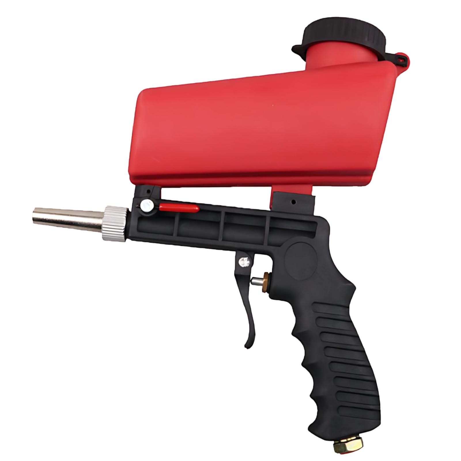 Pistolet à sable pneumatique portable avec débit réglable et réservoir de 9,5 kg