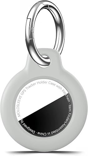 Miniatura 20 de Funda para AirTag con llavero, a prueba de golpes y antiarañazos, accesorios para localizadores GPS, para bolsos y maletas, transparente F5-Clear