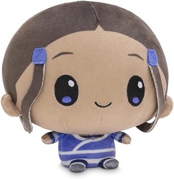 TeeTurtle Cloudheads Katara Plush - 5-Inch Official Avatar the Last Airbender Stuffed Animal with Embroidered Details - Soft Cuddly Plush Toys for Kids, Teens, and Adults