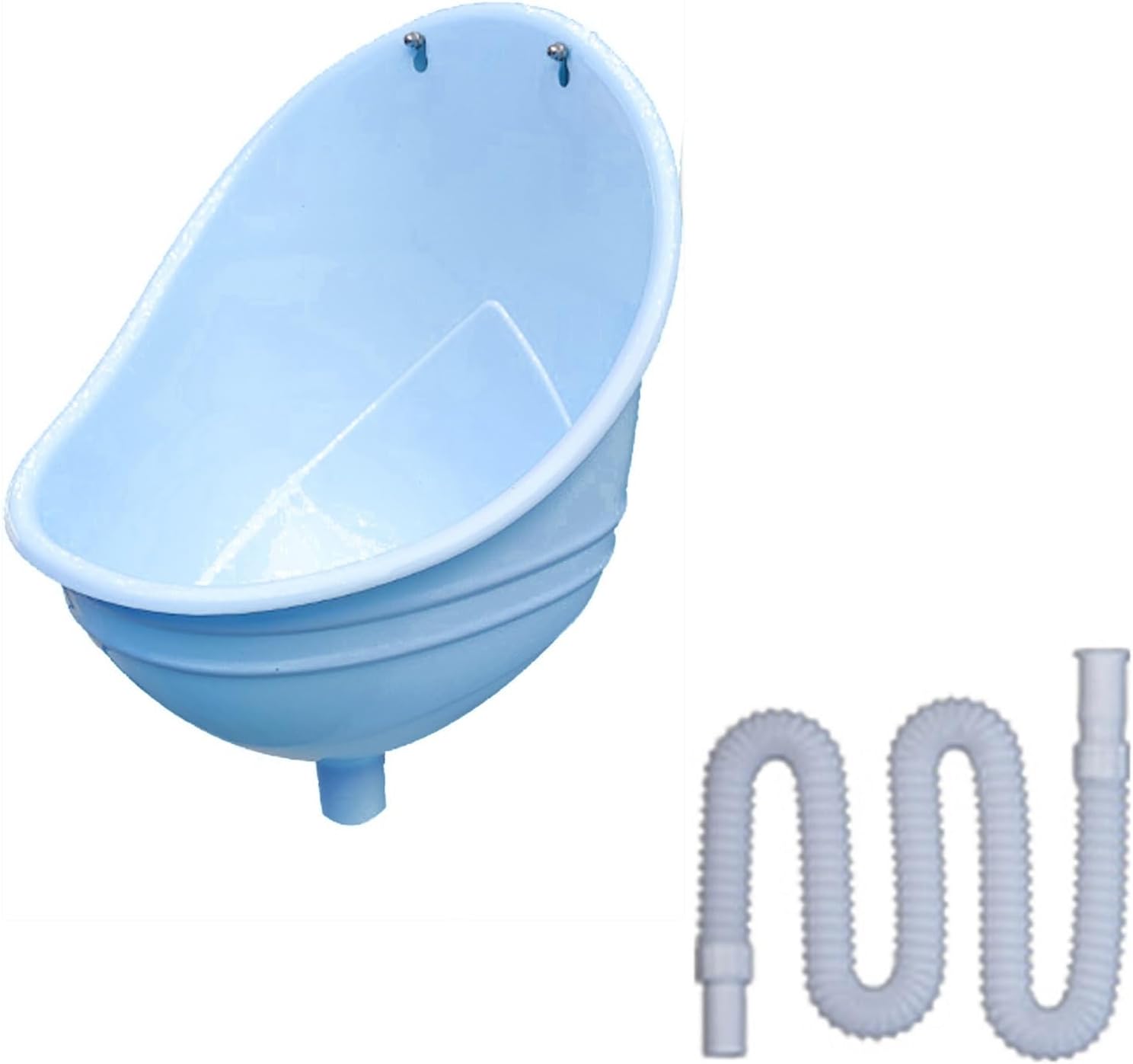 Orinal para hombres sin agua, montaje en pared, portátil para viaje, con desviador de orina y fácil instalación (azul) miniatura 1