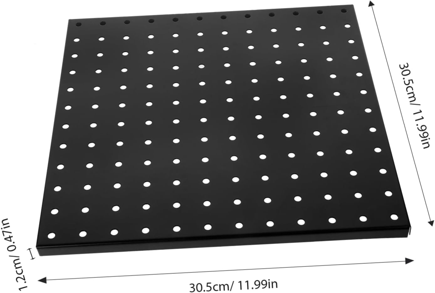 Homoyoyo 1 Set Metal Pegboard Panel Wall Mount Tool Organizer for Garage Workshop and Kitchen Display Board for Efficient Storage and Easy Access to Tools