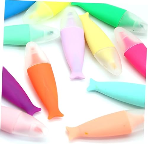 Miniatura 4 de 12 Uds., bolígrafos fluorescentes de acuarela, rotuladores, rotuladores, para lectura, arte, diseño, escuela, oficina