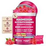 AEQNJV Magnesium Glycinate Gummies 600mg, High Absorption Magnesium Complex, Sugar Free Chewables Gummies with VitaminD & B6, CQ10 for Adults & Kids, Relaxation, Muscle & Zzz Support