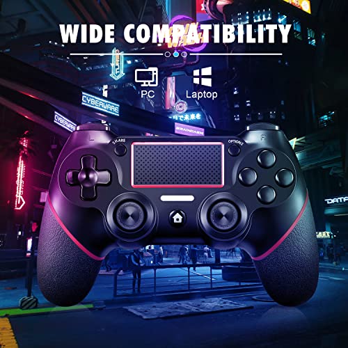 Sefwon Replacement For Ps4 Controller,Wireless Game Controller For Ps4/Pc And Built-In Dual Motion Motors (Red) #TOP2