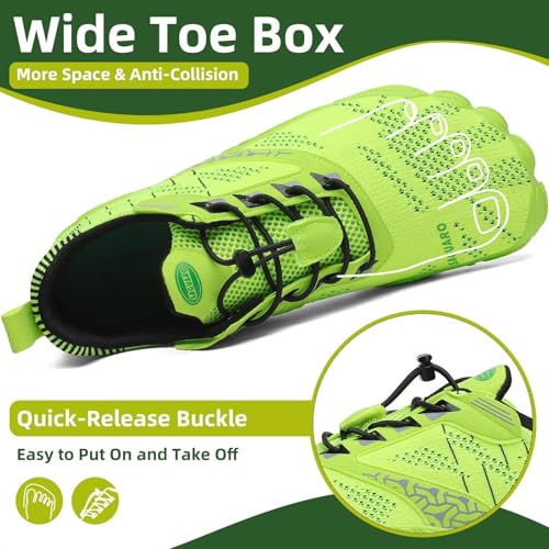 Image of SAGUARO Womens Mens Barefoot Shoes Minimalist Trail Runner Wide Toe Box Zero Drop Outdoor Cross Training Shoe