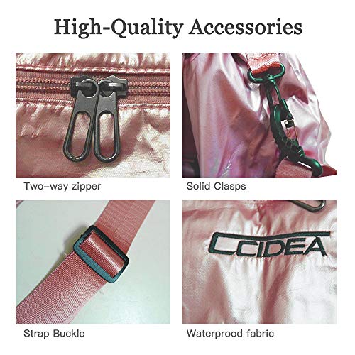 Travel Bags For Women and Men,Waterproof Sports Duffel Bag Outdoor Gym Bag,The Weekend bag with Shoes Compartment and Wet Pocket Suitable for Overnight Vacation-Pink