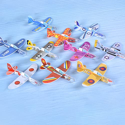 Toyvian 30 Pçs Brinquedos De Avião Planador De Plástico Brinquedos De Avião Ao Ar Livre Conjunto De