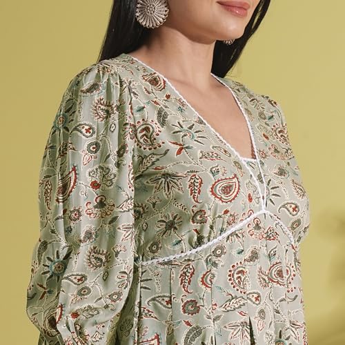Image of Globus Women Ethnic Dress (GS574412 Pink XS)