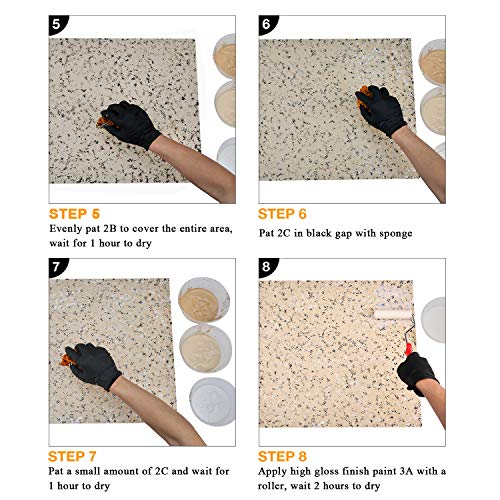 Glainte Granite Countertop Paint Kit - Sand Counter Top Refinishing Kit For Kitchen Bathroom #TOP3