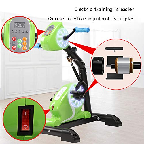 Image of Portable Pedal Exercise Electric Pedal Portable Indoor Fitness, Arm Leg Exerciser, Work Out and Rehabilitation, Sturdy Exerciser with Adjustable Resistance,Pedal Exerciser Exercise