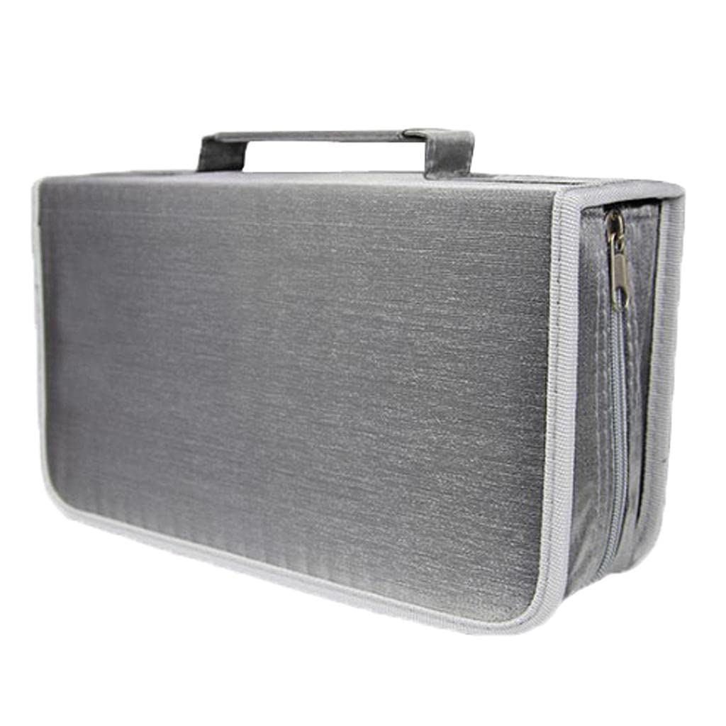 3 zestaw etui na płyty CD DVD organizer do gier dysk portfel uchwyt torba do przechowywania DVD srebrny