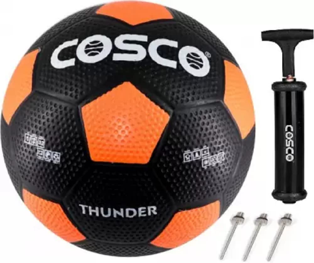 See full amazon price history chart for COSCO Thunder New Football Orange Color with Pump and 3 Niddle Football - Size 5 (Pack of 1 Multicolor) COSCO Thunder New Football Orange Color with Pump and 3 Niddle Football - Size 5 (Pack of 1 Multicolor) (B0BV9ZSKGF) Amazon Price History, Amazon Price Tracker