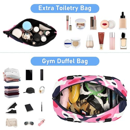 Cow Print Gym Duffle Bag with Shoe and Wet Clothes Compartments Shoulder Weekender Bag for Swim Sports Travel4