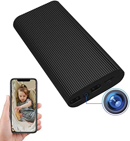 Champlong Hidden Spy WiFi Camera Power Bank 6000mAh Wireless HD 1080P Security Cameras Portable Mini Video Recorder with Motion Detection, Remote Viewing for Home and Office No Audio Function