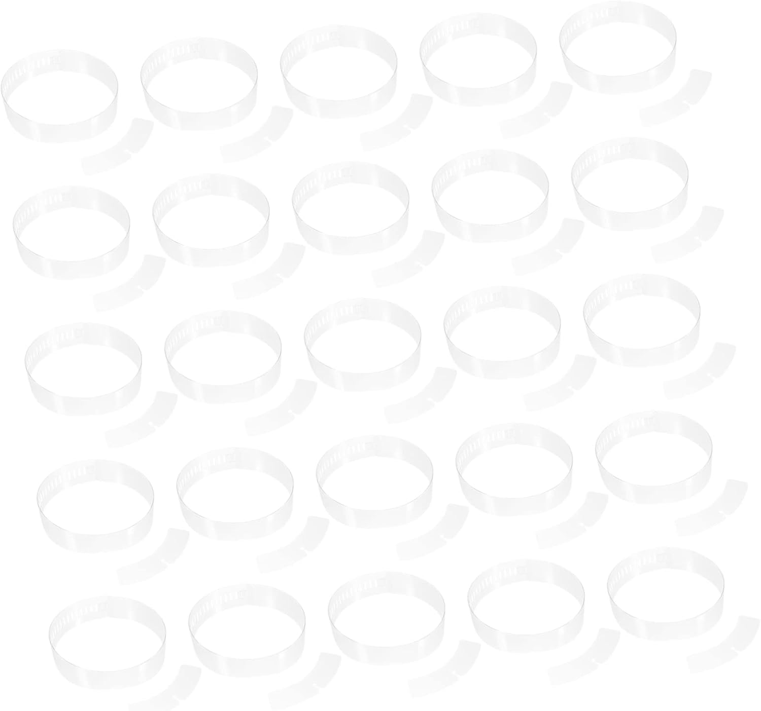 BESPORTBLE 200pcs Quality Plastic Collar Strips for Men Shirt Stays Shirt Collar Strips Fixing Tools for Blouse Supplies