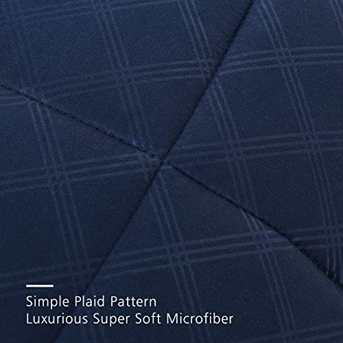 Merry Home King Size Comforter Set With Sheets For 14" Deep Pocket - 430Gsm Heavyweight, Luxury 10 Piece Embroidered Bed In A Bag Comforter Sets With Decorative Pillow, Bedskirt, Shams, Navy #TOP4