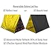 Swiss Safe 4 Pack Mylar Emergency Blankets for Survival - Compact & Insulated for Cold Weather - Designed for NASA, Outdoor, Running, Camping, Survival, First Aid Car Kit - Black & Gold, 4 Pack