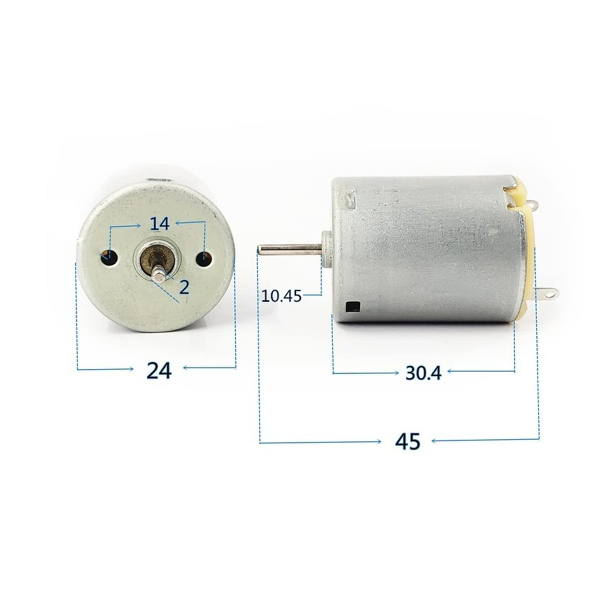 Electric Gates Mikromotor, winziger Electronic Starter, 280 Jet Permanentmagnet for Gleichstrommotor-Kit for Elektrofahrzeuge, Bootselektronik 280-2865 Wischerersatz