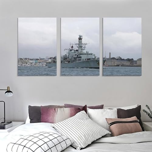 Poster sur toile HMS Richmond NCUDANK impression haute définition 50x75cm - 5