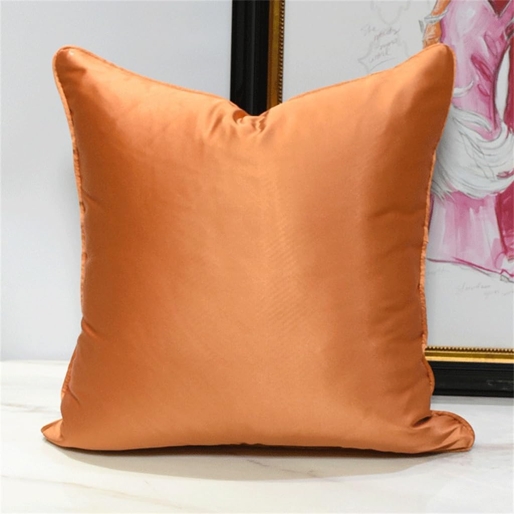 HBJWOV Oran Hotel Bed Pillow Leather Cloth by Bag Bay Window Cushion Headboard Square Shell Pattern Model Room
