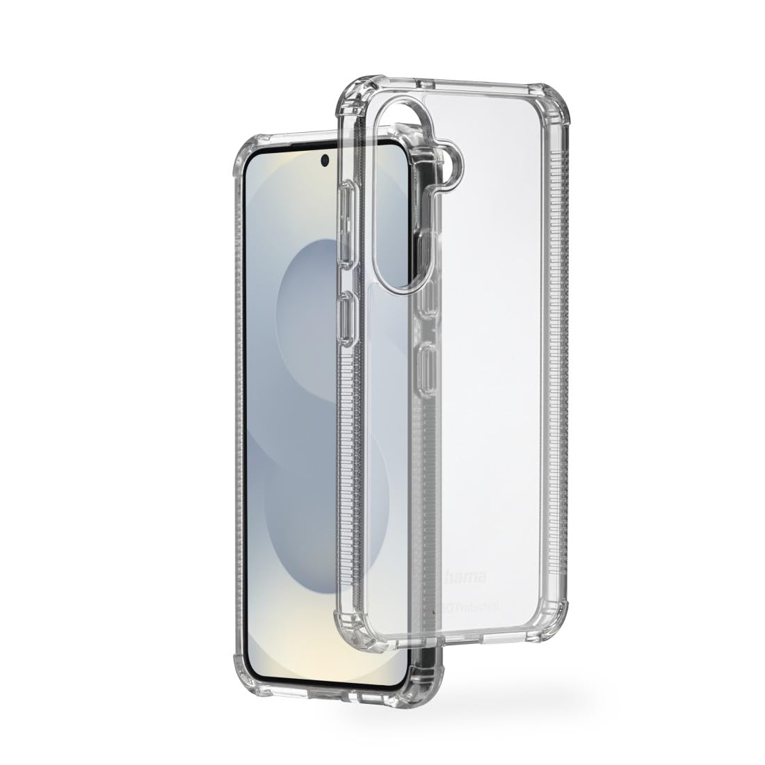 Hama Extreme Protect Mobile Phone Case for Samsung Galaxy S25 (Bumper D3O Licensed, Shockproof, Drop-Proof and Shatterproof, Transparent, Case for Inductive Charging) Transparent