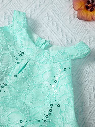 Kids Girls Wedding Dress Flower Girls Dress Sleeveless Floral Lace Rhinestone Maxi Romper Evening Gown Dance Wear4