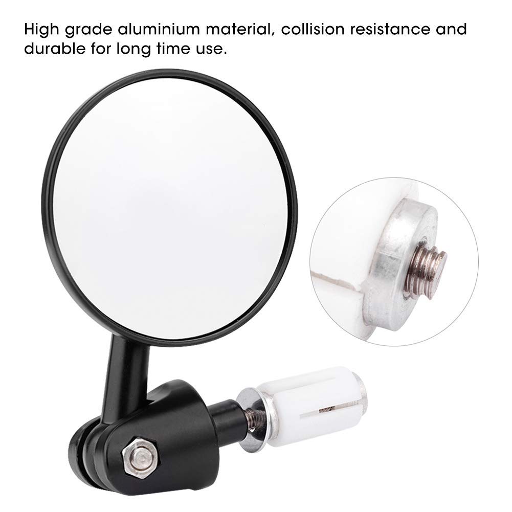 Qii lu Motocyklowe lusterko wsteczne, 2 szt. Motocykl zmodyfikowany składana kierownica Lustro wsteczne odblaskowe 22 mm
