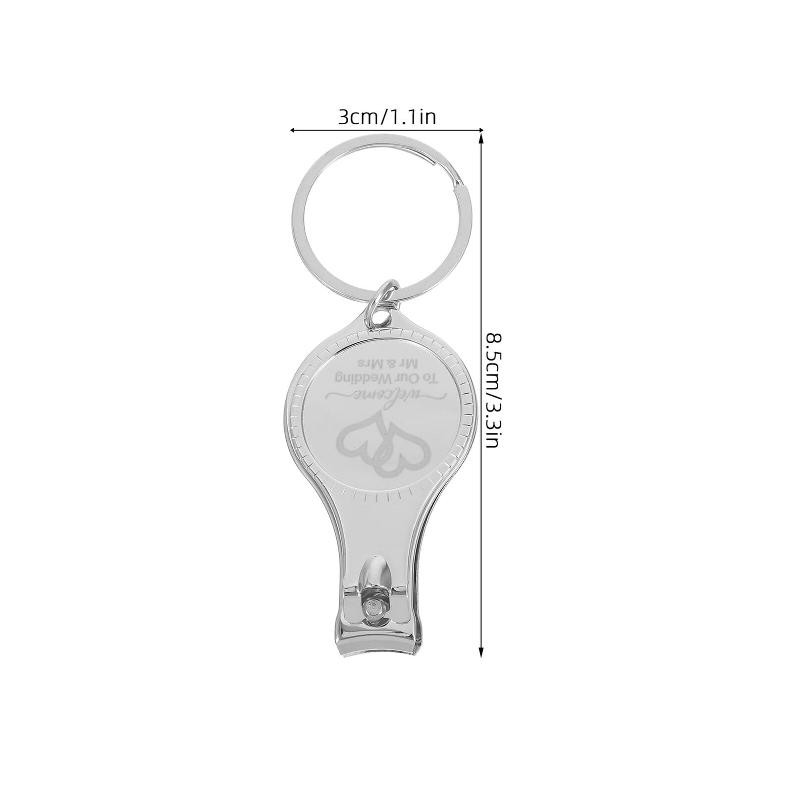 iplusmile 25 pièces Coffret Coupe-ongles Inox Compact avec Décapsuleur Porte-clés Outil Multifonction Portable pour Camping Randonnée et Usage Quotidien