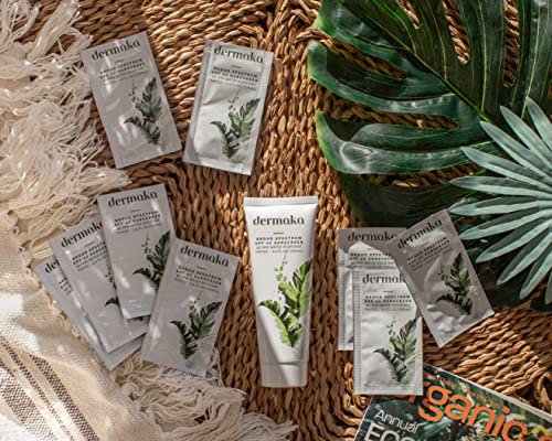 Dermaka Anti-Aging Sunscreen Spf 42 For All Skin Types – 3.4Oz Water Resistant 80 Min. Mineral-Based Lightly Tinted Sunscreen. Aloe Vera Lotion With Zinc Oxide. Moisturizes, Heals & Protects Skin! #TOP5