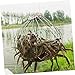 Happyyami 2pcs Break Resistance Steel Wire Mesh Crab Catching Cage Bait Pin Counterweight for Efficient Crabbing
