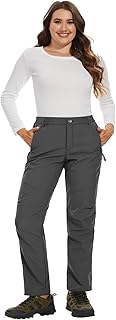 YOHOYOHA Plus Size Women's Fleece Hiking Pants