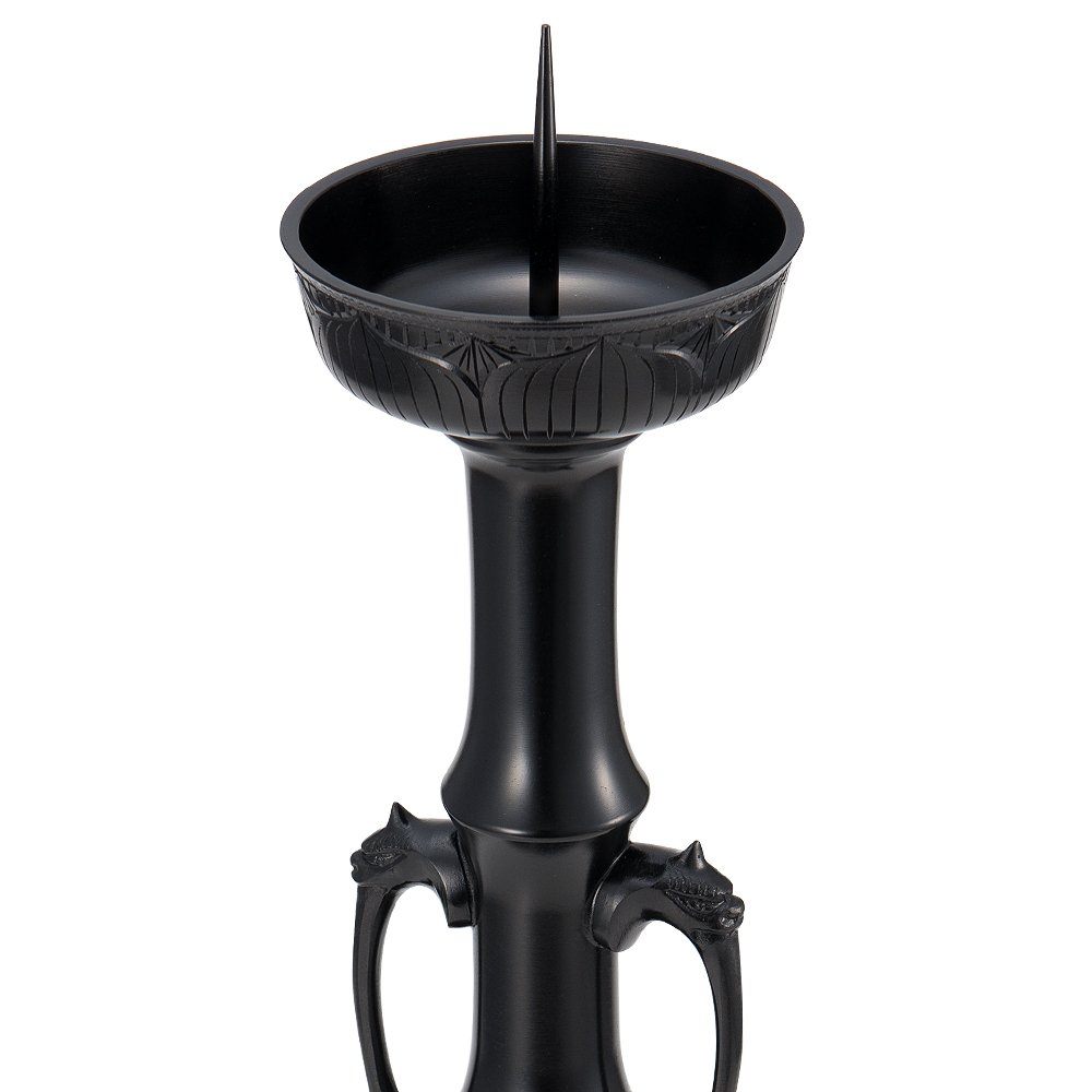 AC21 寺院仏具 燭台壱対 透かし彫 火立 蝋燭台 灯明 50cm AC21 寺院仏具 燭台壱対 透かし彫 火立 蝋燭台 灯明 50cm