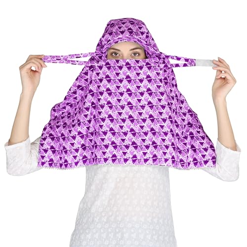 Image of Sun Protection Summer Wear Scarf Mask Face Cover Head Bandana For Women Girls Dupatta Hijab