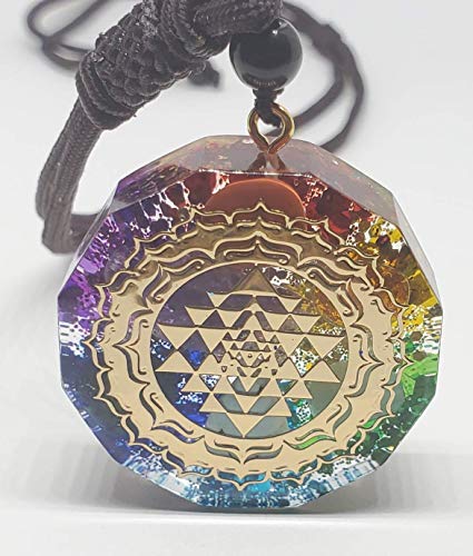 Generic Orgonite Pendant Sri Yantra Necklace Sacred Geometry Chakra Energy Necklace Meditation Jewelry Red 0 #TOP7