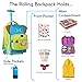 TWISE SIDE-KICK SCHOOL, TRAVEL ROLLING BACKPACK FOR KIDS AND TODDLERS (PUP)