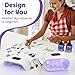 Akisey Resin Glue Jewelry Making Kit, 200g Clear Resin Glue with Two-Sided Light & Molds, Starter Kit for Making Jewelry, Earring, Necklaces, Keychains