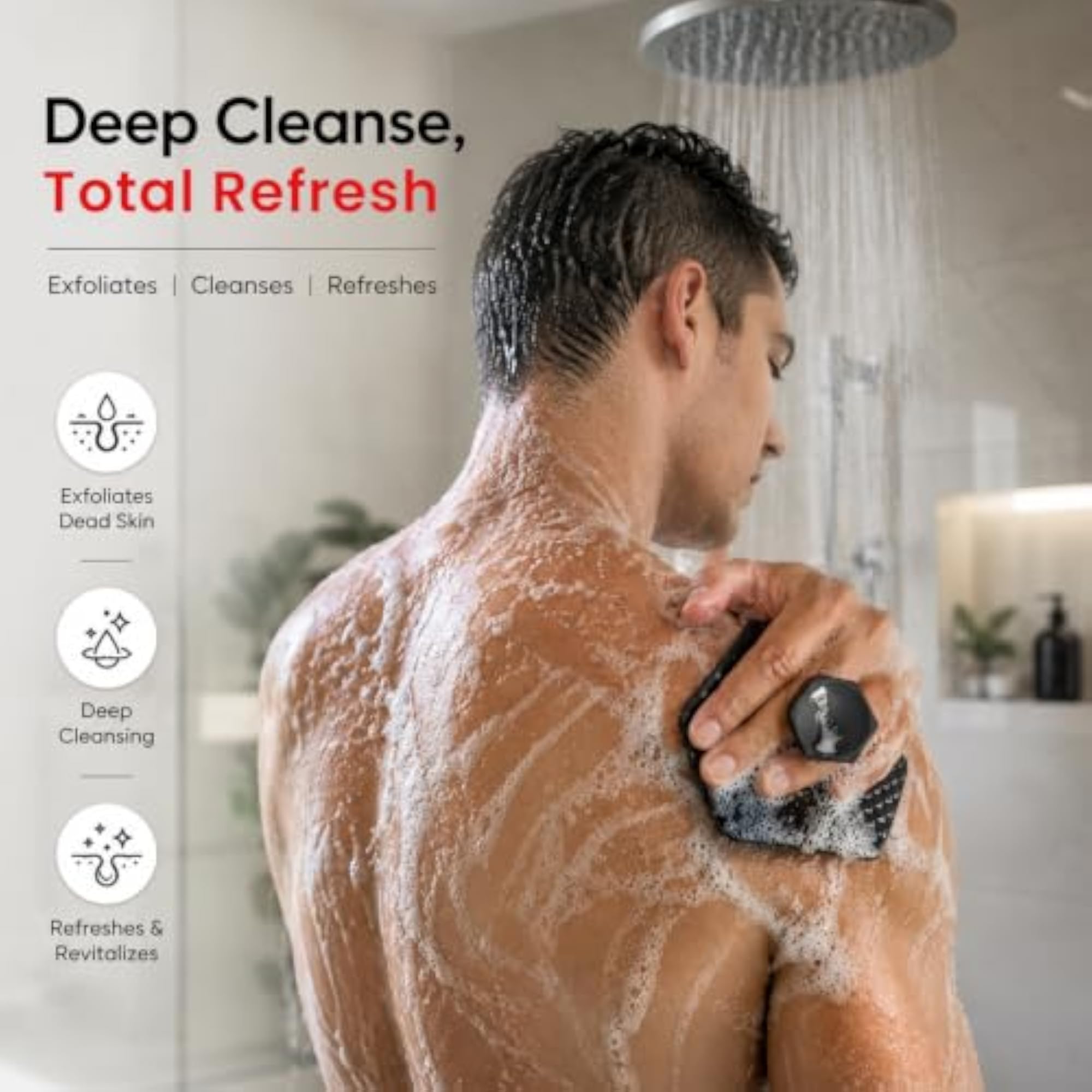 Silicone Body Scrubber for Deep Cleansing & Gentle Exfoliation