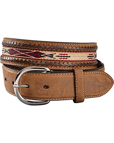 Men's Leather Braid Leather Belt3