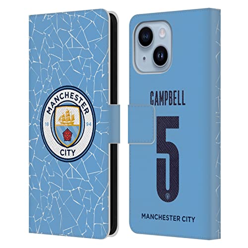 Coque iPhone 14 Plus Manchester City étui portefeuille cuir FC