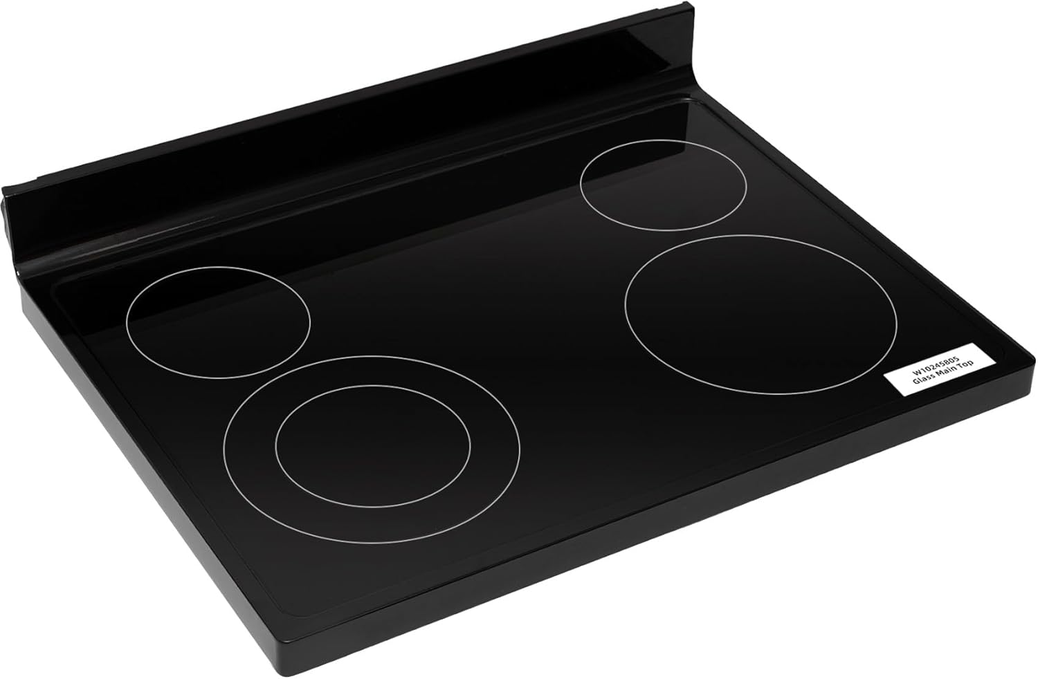 W10245805 Glass Main Top Replacement - Black Glass Stove CookTop for 𝐖𝐡𝐢𝐫𝐥-𝐩𝐨𝐨𝐥 4 Burner WFE320M0EW2 WFE320M0EB2 WFE320M0ES2 YWFE520S0FS2 WFE515S0ES2 WFE515S0ET2 etc
