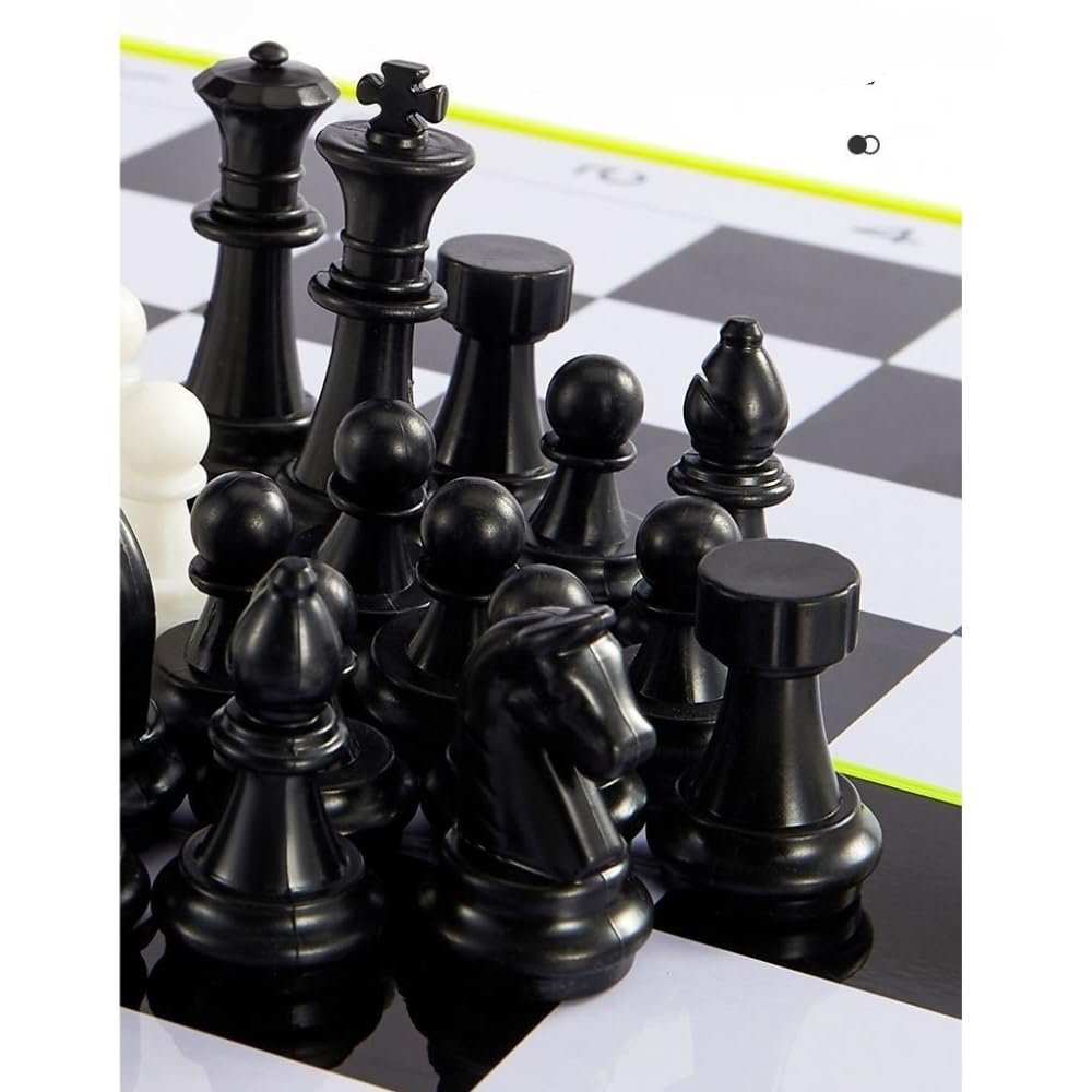 schachspiel Magnetisches Reiseschachspiel mit Klappbrett, tragbare Schachbrettspiele, Geschenk, Lernspielzeug for Kinder und Erwachsene(32 * 32)