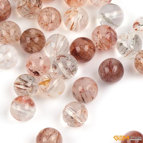 Perles super sept quartz marron Gem-Inside pour bijoux