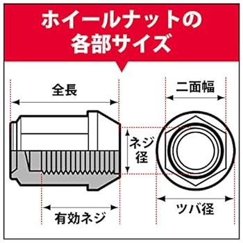 Amazon.co.jp: ホンダ純正ホイール対応 カラーホイールナット 赤