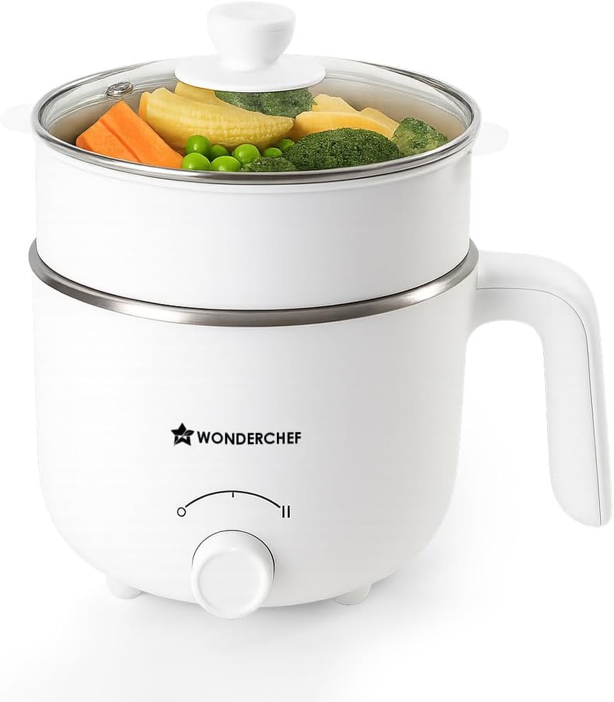Luxe Multi Cook Kettle | 1.2 L | 600W | Ivory | 2 Years Warranty| Dual Power Modes| Quick Boiling| Automatic Shut-Off| Overheat Protection | Boil-Dry Protection