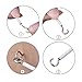Shappy 3 Meter Curtain Wire with 6 Pack Self Adhesive Hooks, 4 Pairs of Hooks and Eyes for Net Curtain Rods Hanging System
