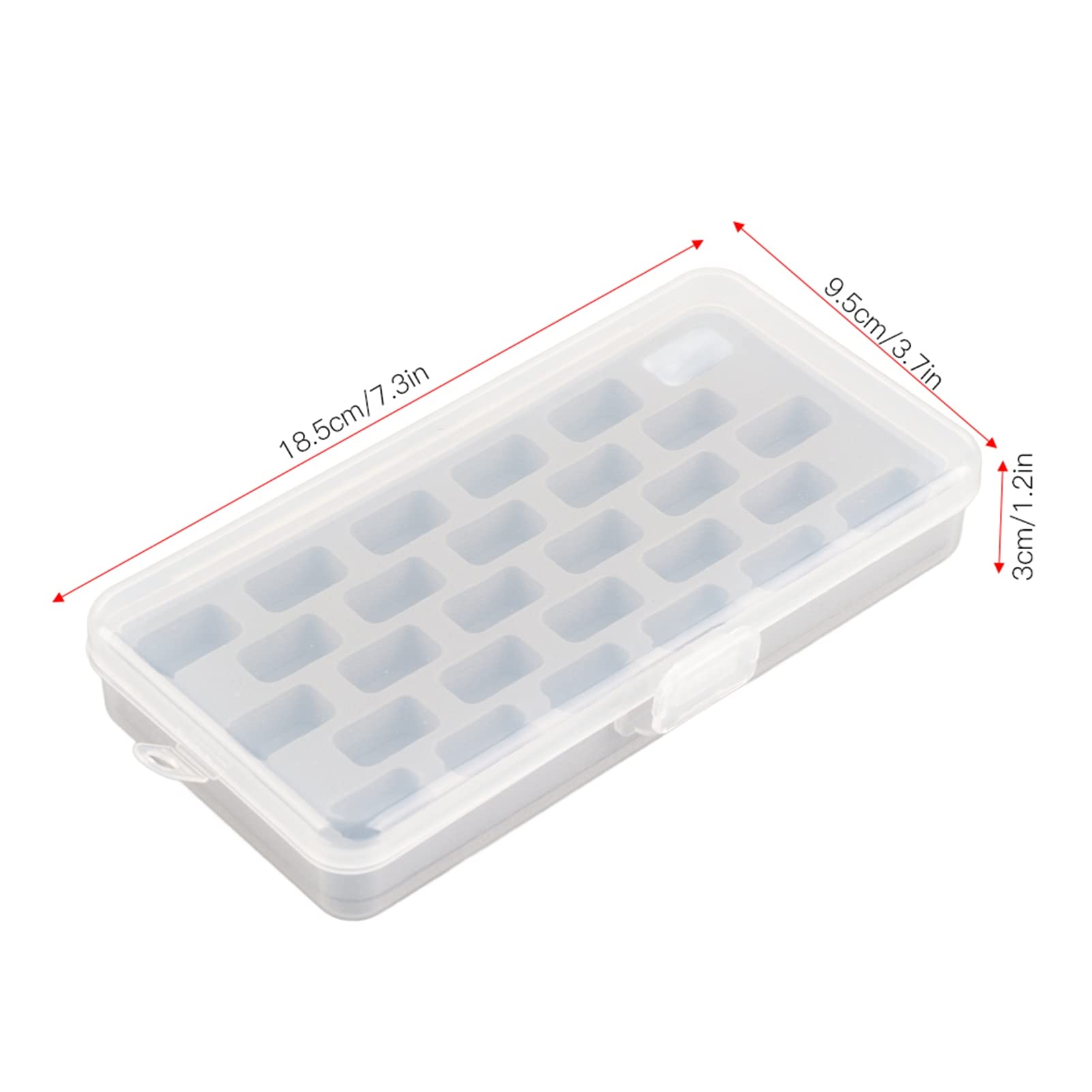 Bobbin Box, Reusable Plastic 28 Bobbin Holder Thread Spool Organizer Machine Bobbin Organizer Case Sewing Accessories