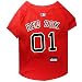 Pets First MLB Boston RED SOX Dog Jersey, Large. - Pro Team Color Baseball Outfit