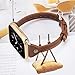 Wearlizer Slim Rivet Leather Compatible with Apple Watch Bands 41/40/38/44/45/46/49/42mm Women Men Dressy Thin Strap Wristbands Bracelet for iWatch Series 11 10 9 8 7 6 5 4 3 SE/Ultra 3 2 1