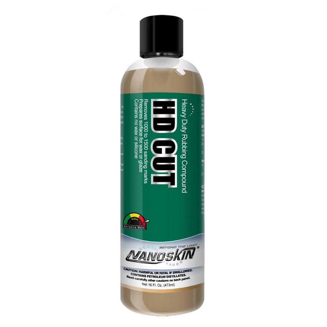 Nanoskin HD CUT Heavy Duty Rubbing Compound 16 Oz. - For Auto Body Shop, Car Wash, Car Detailing & Buffing | Removes Heavy Sand Scratches and Oxidation from Painted Clear Coat and Gel Coat Surfaces